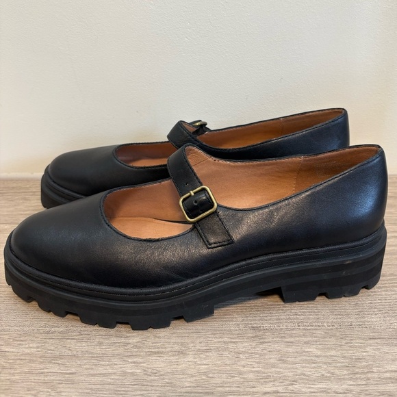NEW Madewell The Freya Platform Lugsole Mary Jane in Black | Size 11 - Picture 4 of 10